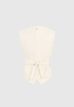 Christine - Tailored Cinch Waistcoat - Off White