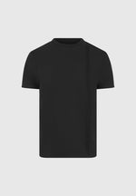 Bruno - Regular Fit Cotton T-Shirt with Pintuck - Black