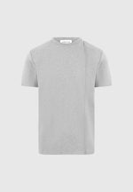 Bruno - Regular Fit Cotton T-Shirt with Pintuck - Grey