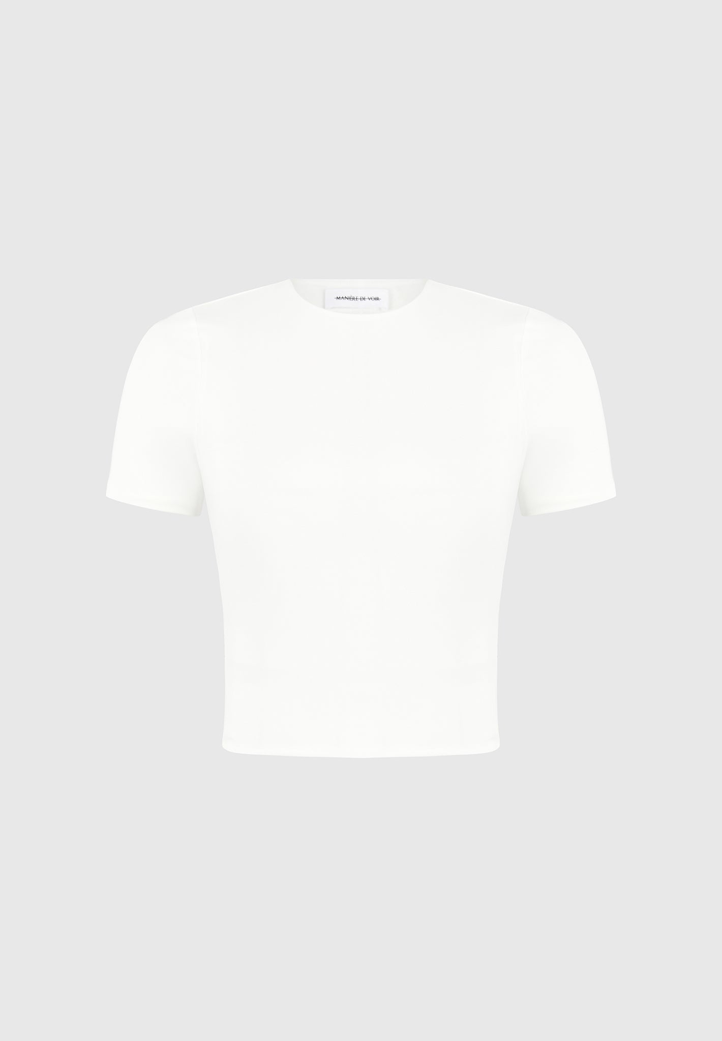 Léna - Double Layer Short Sleeve T Shirt - Off White