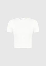 Léna - Double Layer Short Sleeve T Shirt - Off White