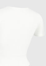 Léna - Double Layer Short Sleeve T Shirt - Off White
