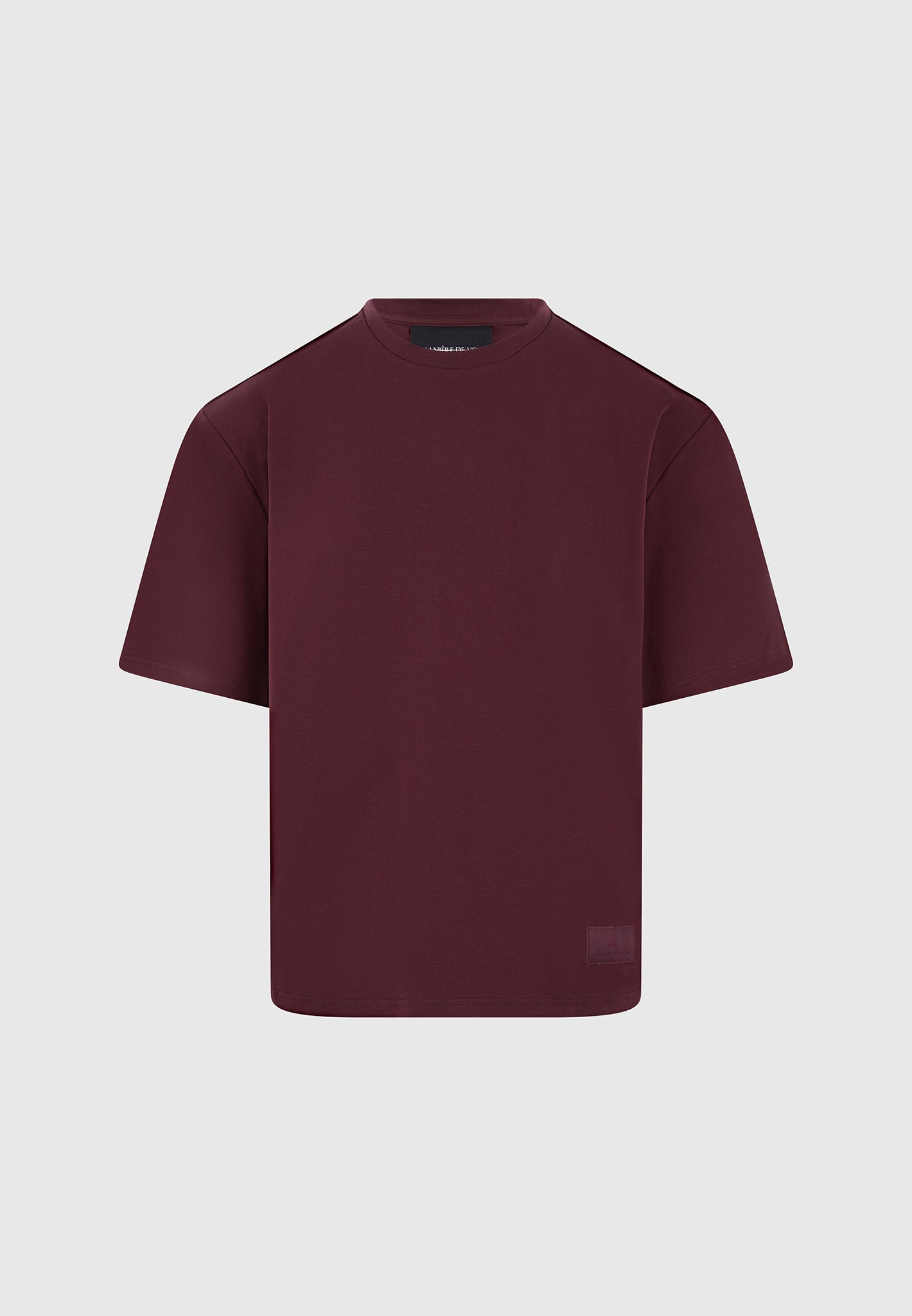 TS007 - Relaxed Fit Cotton T-Shirt - Wine Red