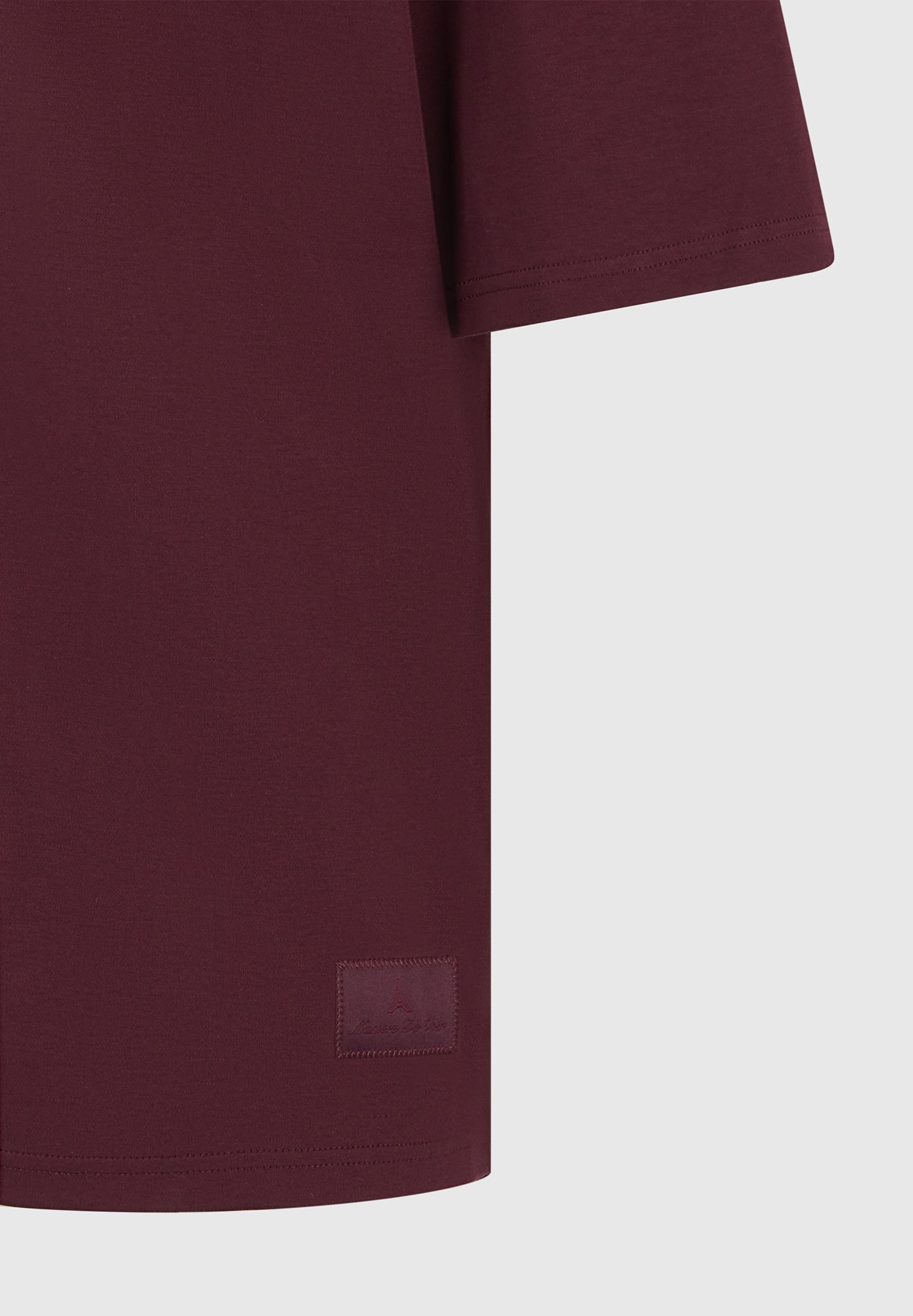 TS007 - Relaxed Fit Cotton T-Shirt - Wine Red