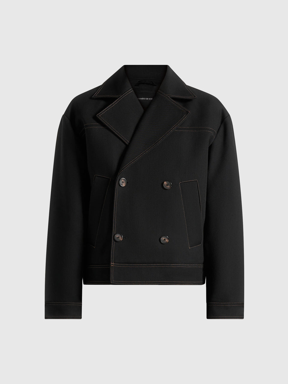 mika-unisex-tailored-double-breasted-jacket-with-contrast-stitch-black