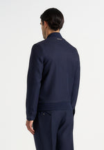 Sami - Tailored Bomber Jacket - Navy