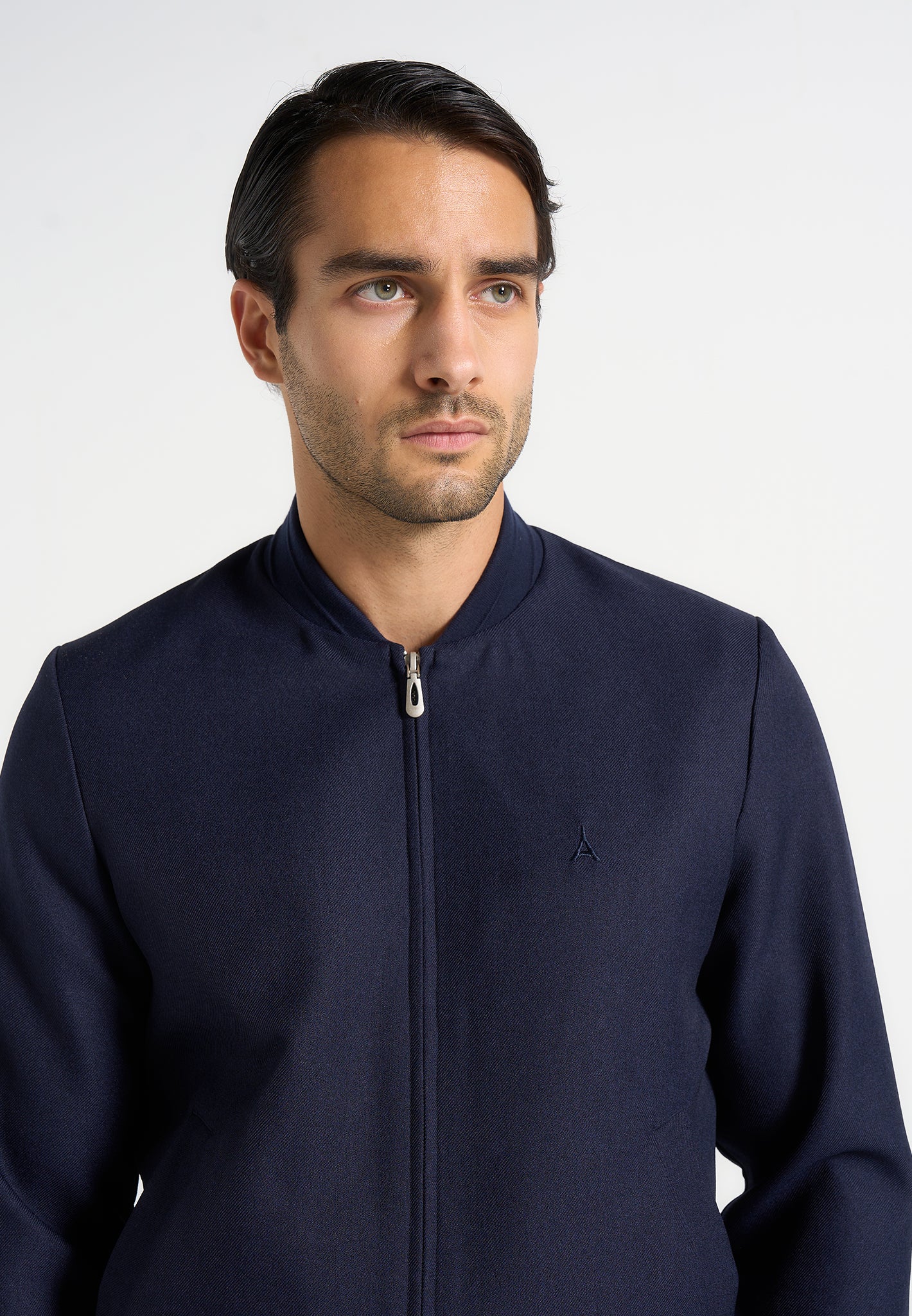 Sami - Tailored Bomber Jacket - Navy