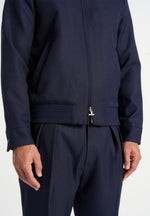 Sami - Tailored Bomber Jacket - Navy