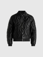 Ugo - Satin Embroidered Jacket - Black