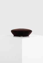 Anya - Velvet Beret - Brown