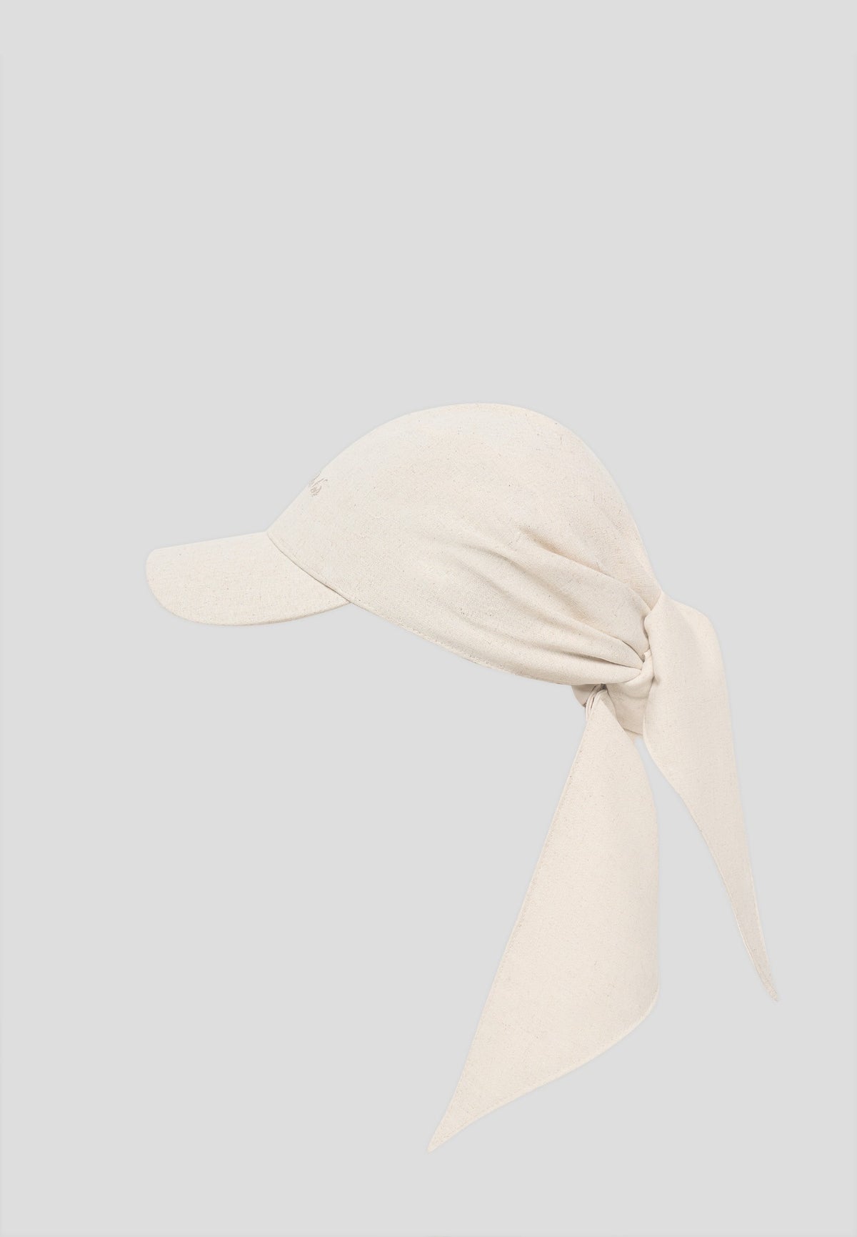 Arianne - Linen Bandana Cap - Natural