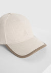 embossed-eiffel-cap-with-leather-trim-natural