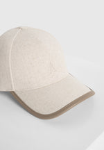 embossed-eiffel-cap-with-leather-trim-natural