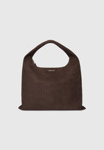 Aubin - Braided Suede Tote Bag - Brown