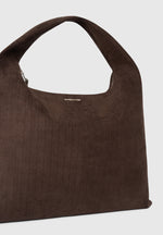 Aubin - Braided Suede Tote Bag - Brown