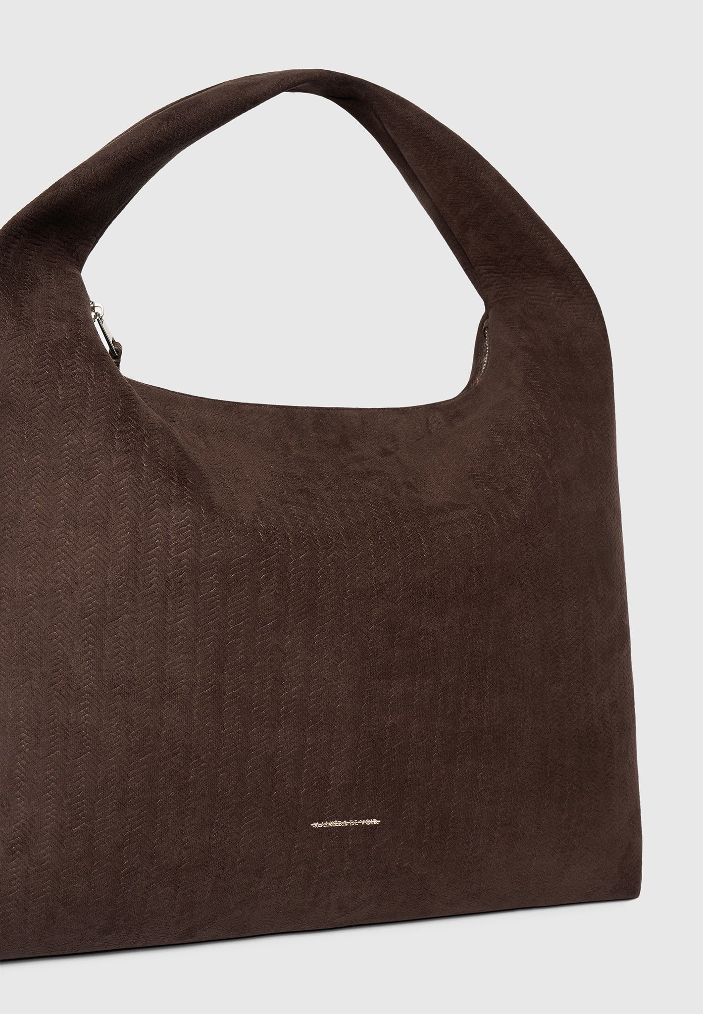 Aubin - Braided Suede Hobo Bag - Brown