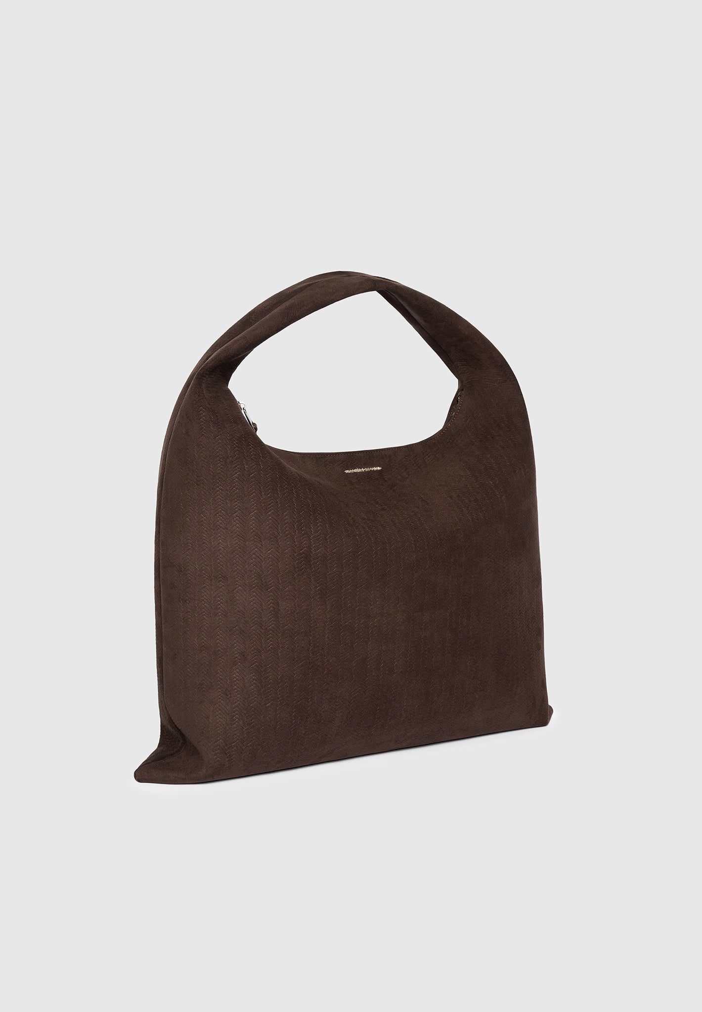 Aubin - Braided Suede Tote Bag - Brown 