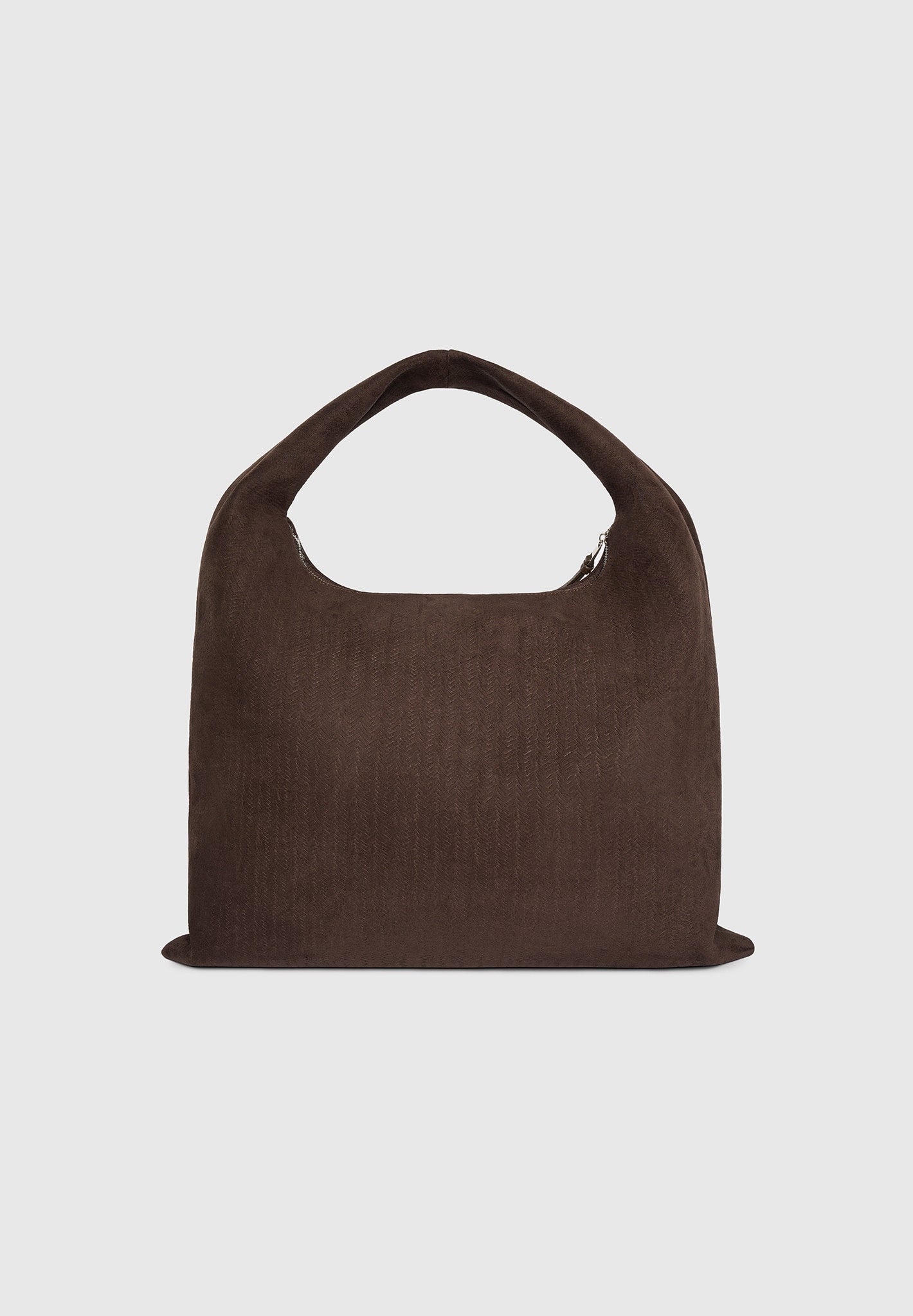 Aubin - Braided Suede Tote Bag - Brown