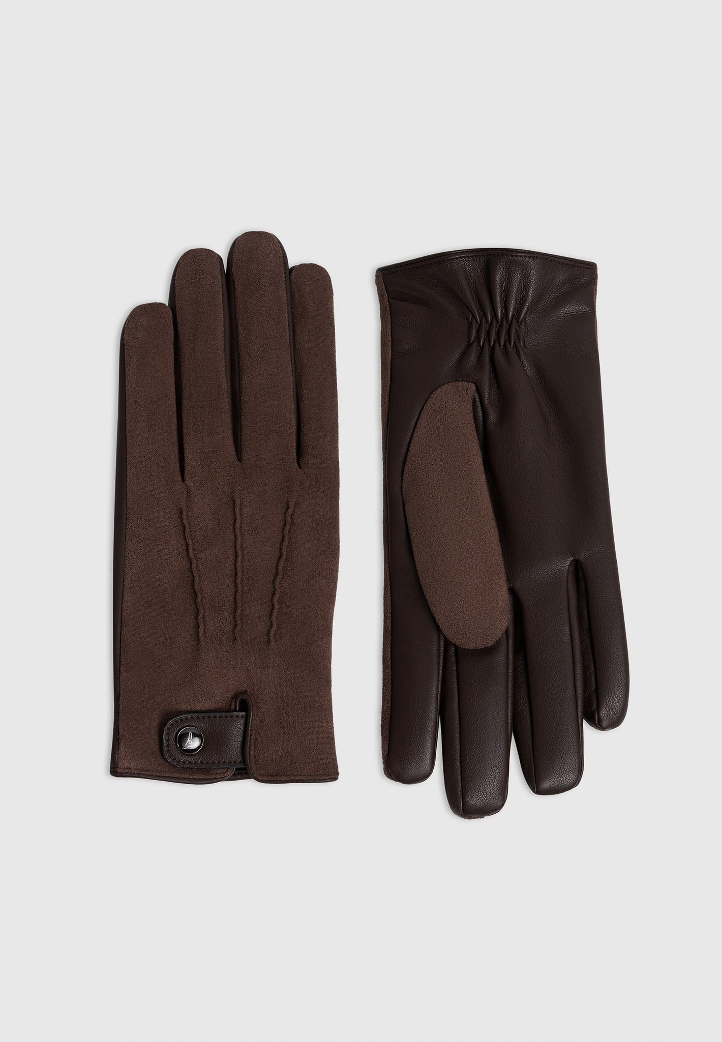 Mario - Suede Gloves - Brown 
