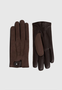 Mario - Vegan Suede Gloves - Brown