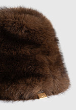 Ilya - Oversized Fur Hat - Brown