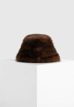 Ilya - Oversized Fur Hat - Brown