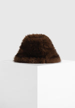 Ilya - Oversized Fur Hat - Brown