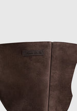 Chloe - Suede Corset with Belt - Brown