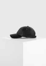 Lou - Leather Cap - Black