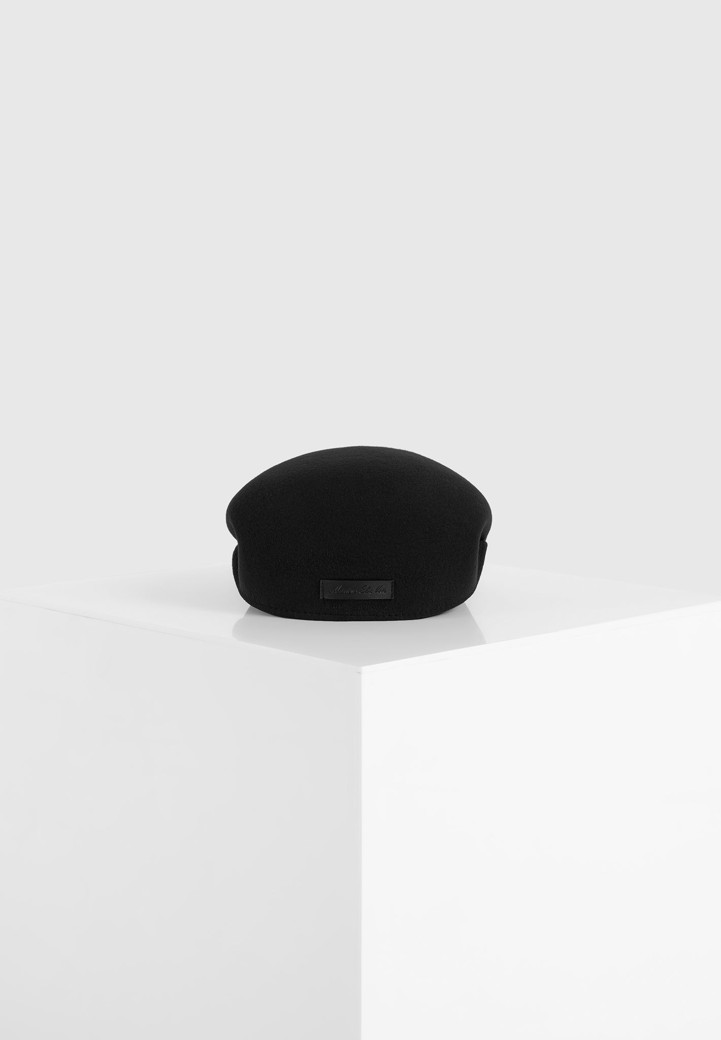 Amos - Wool Flat Cap - Black