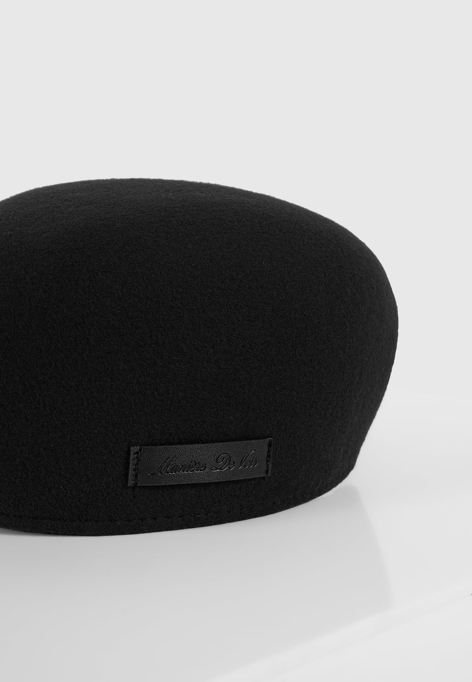 Amos - Wool Flat Cap - Black