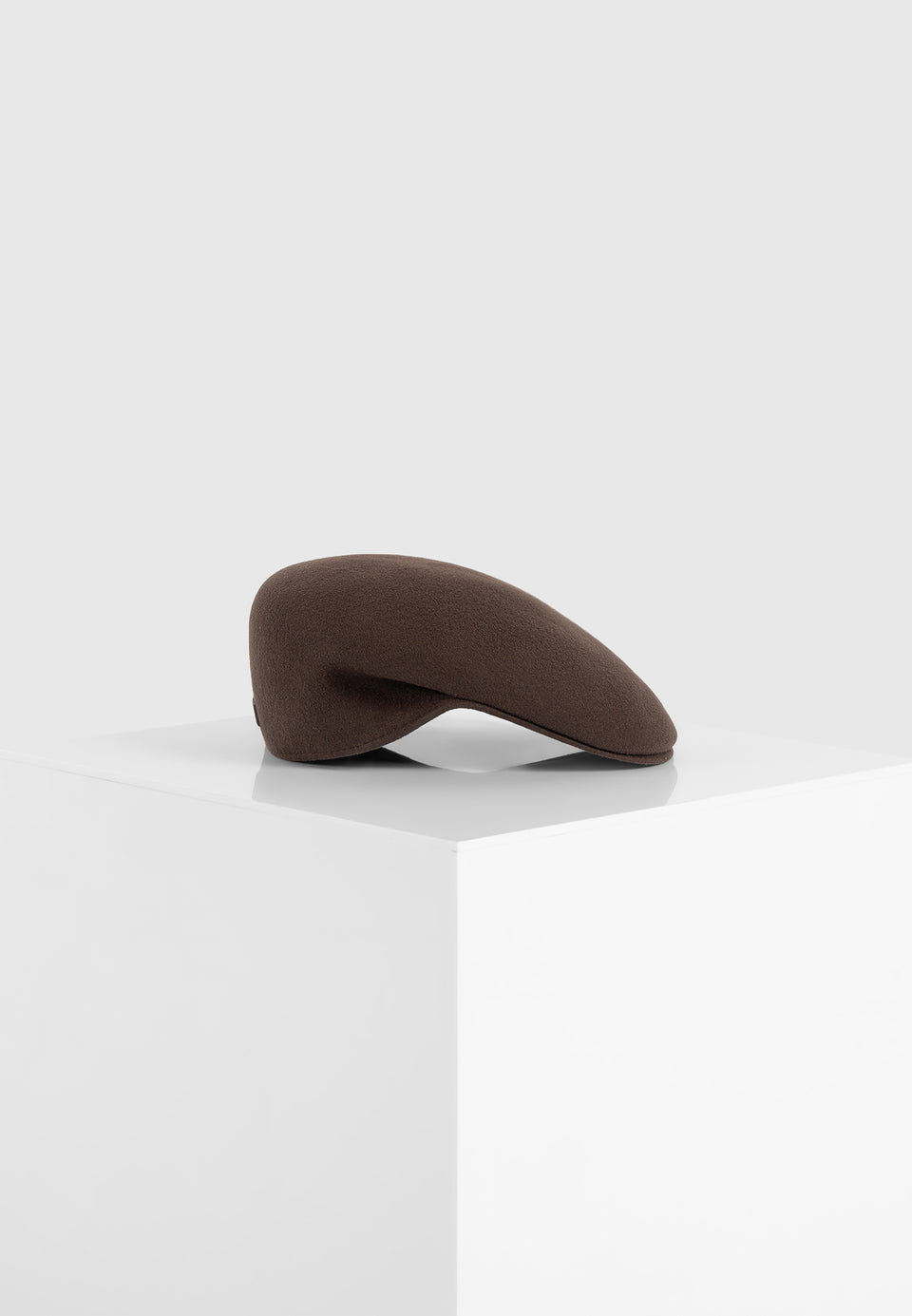 Amos - Wool Flat Cap - Brown