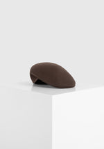 Amos - Wool Flat Cap - Brown