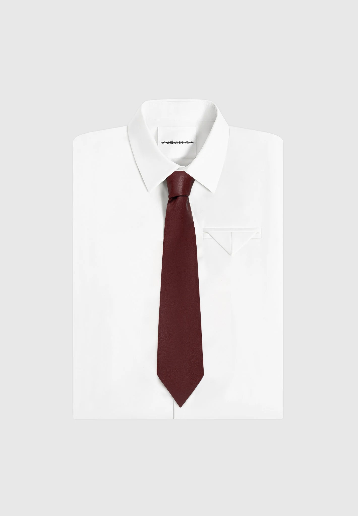 Ash - Leather Tie - Wine Red 