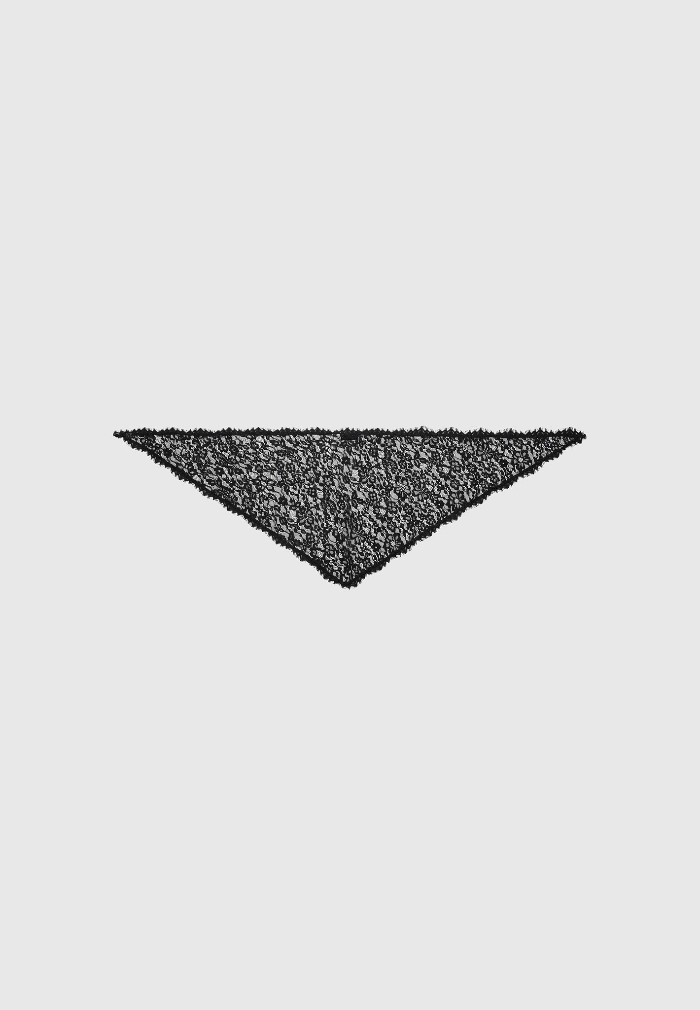 Kadia - Lace Head Scarf - Black