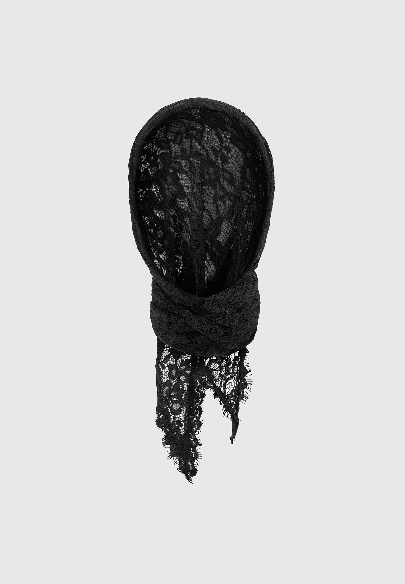 Kadia - Lace Head Scarf - Black