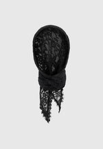 Kadia - Lace Head Scarf - Black
