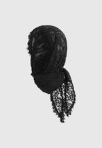 Kadia - Lace Head Scarf - Black