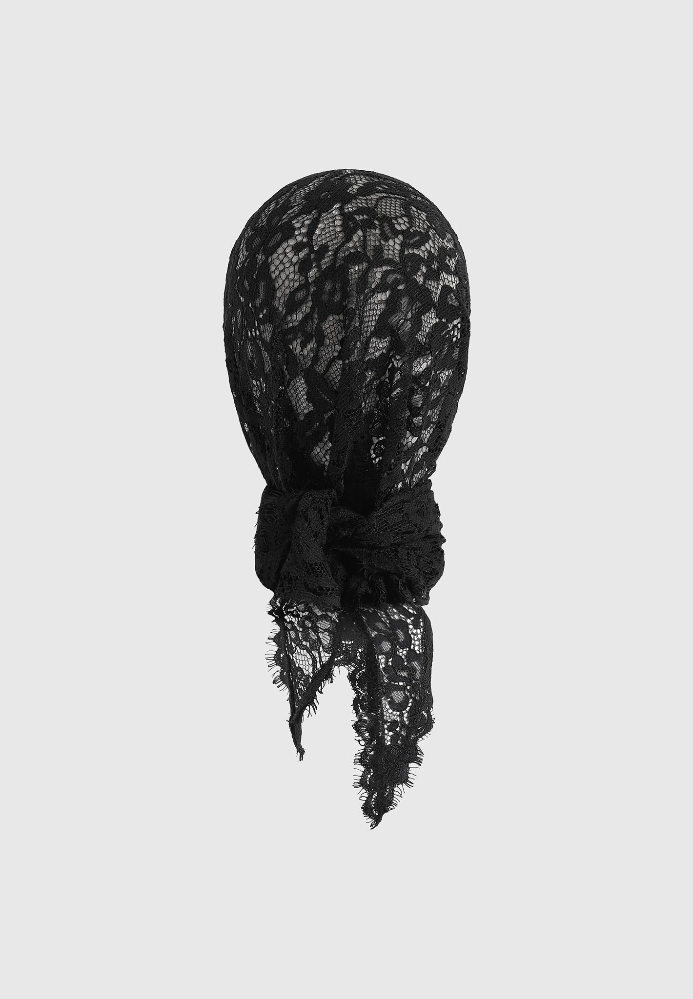 Kadia - Lace Head Scarf - Black