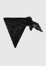 Kadia - Lace Head Scarf - Black