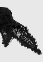 Kadia - Lace Head Scarf - Black