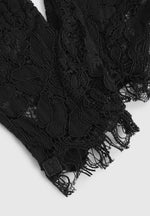 Rhea - Lace Gloves - Black