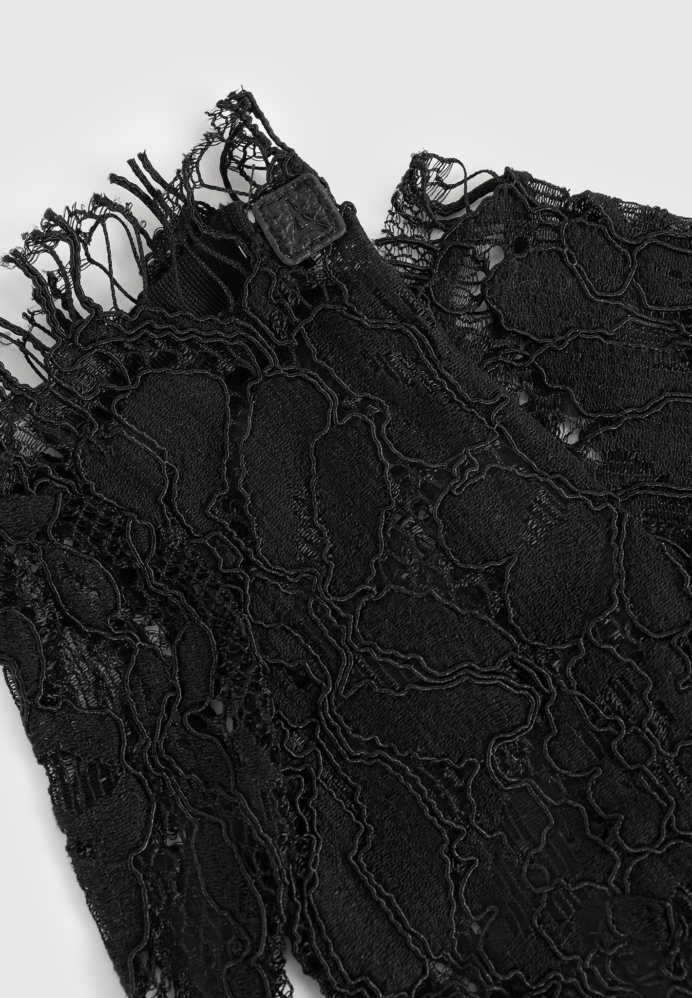 Rhea - Lace Gloves - Black