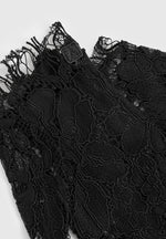 Rhea - Lace Gloves - Black