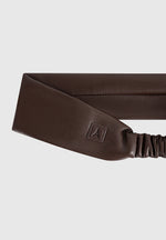 Lilou - Leather Eiffel Headband - Brown