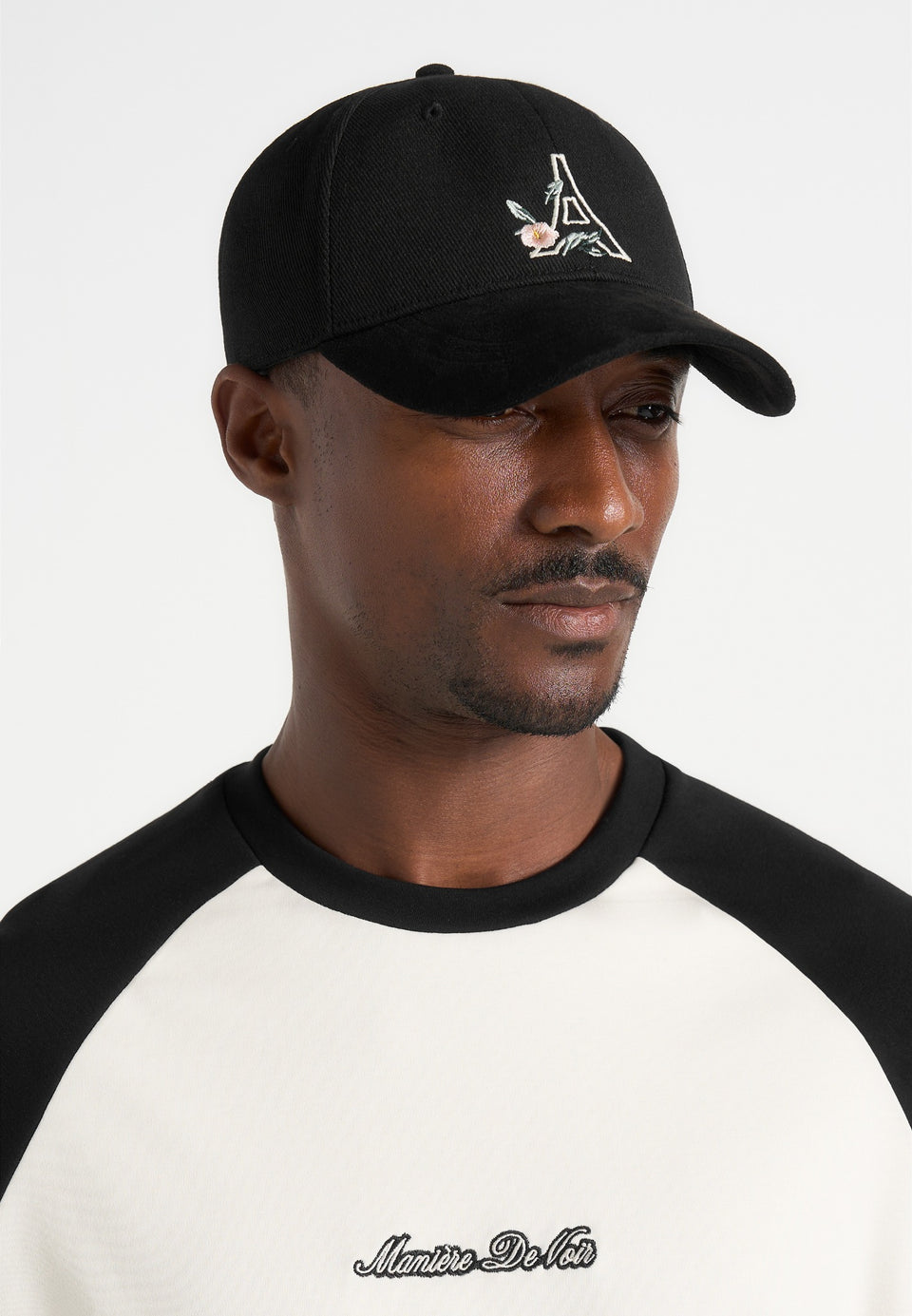 floral-eiffel-suede-contrast-cap-black
