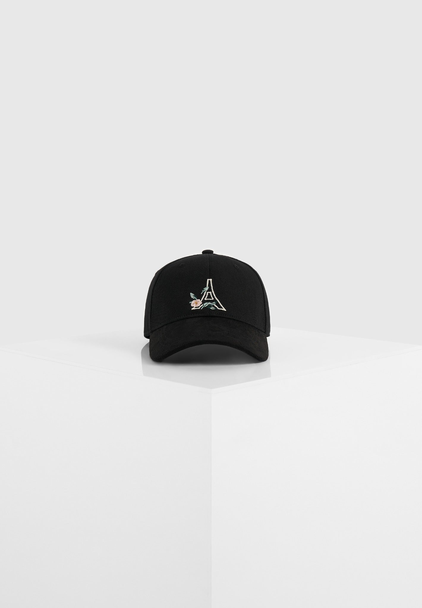 floral-eiffel-suede-contrast-cap-black