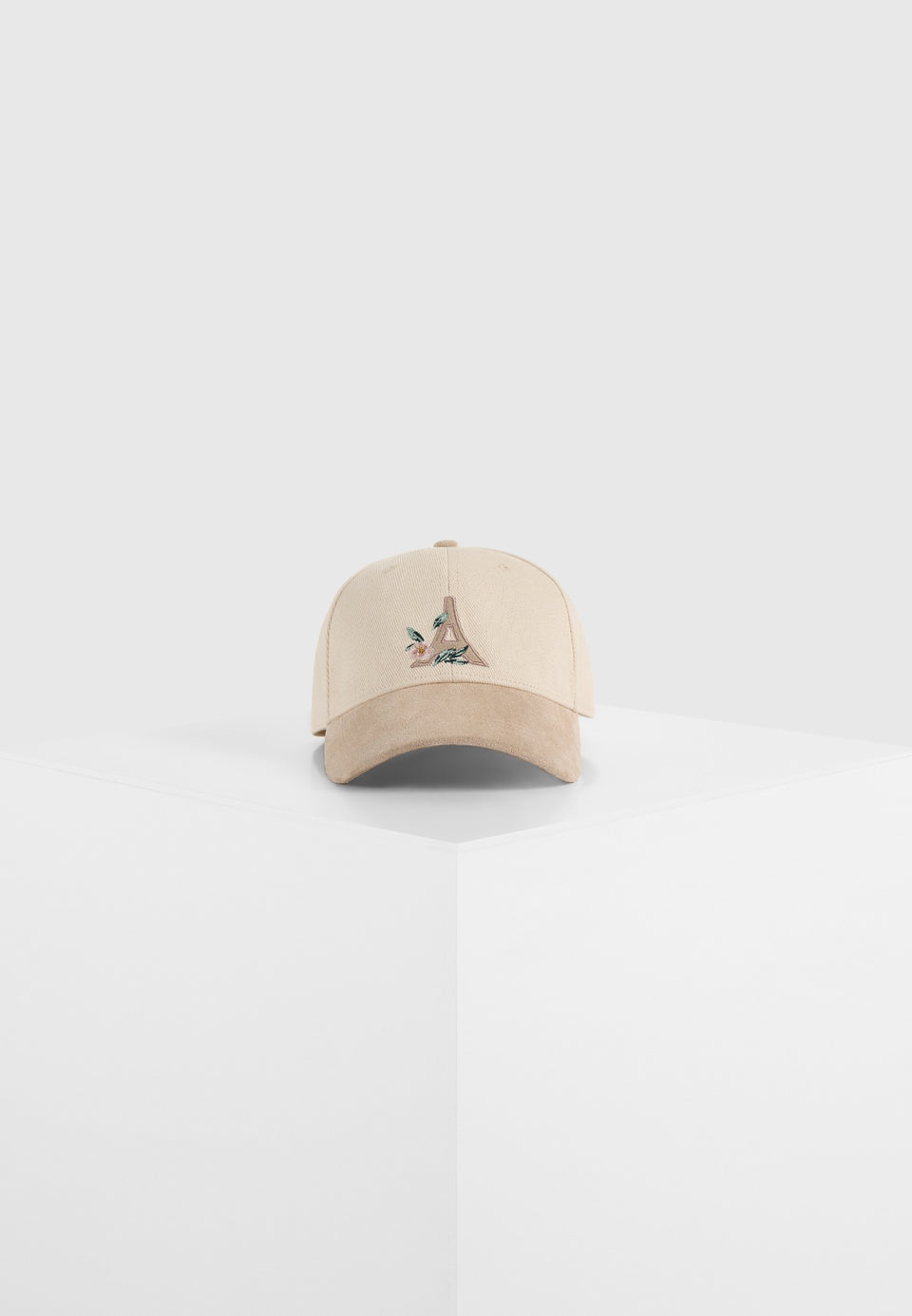 floral-eiffel-suede-contrast-cap-beige