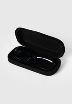 Milan - Curved-Frame Sunglasses - Black
