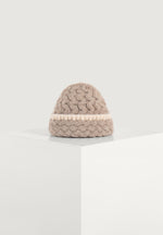 Otis - Waffle Knit Beanie - Beige